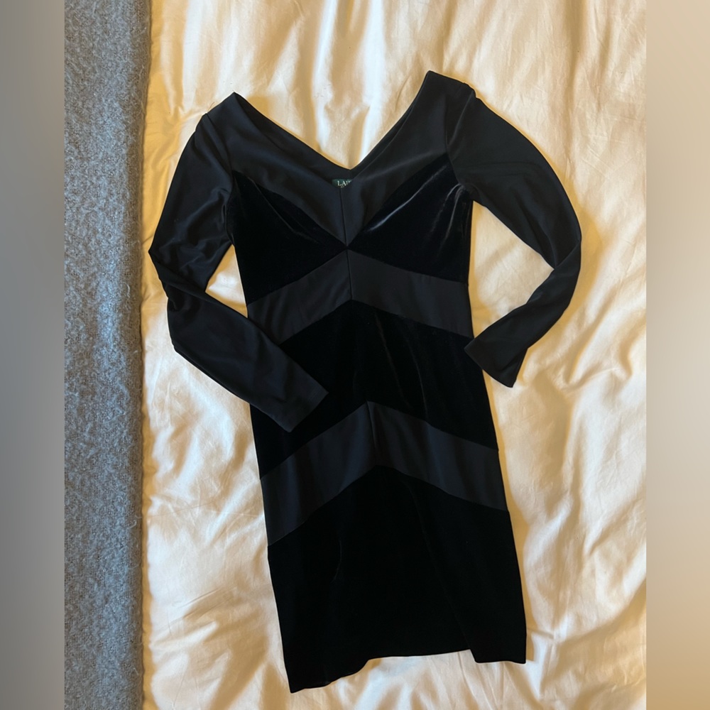 Ralph Lauren - vintage - velvet holiday dress - size 4